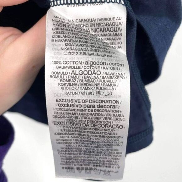 NWT Fanatics Womens Short Sleeve UV Strong Custom Print T-Shirt Navy Blue Small - Picture 6 of 8